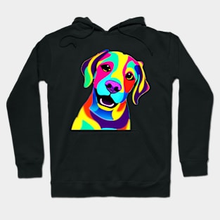 cute colorful dog Hoodie